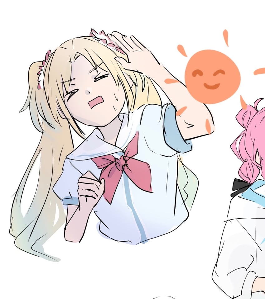 osawa rurino and anyoji hime (love live! and 1 more) drawn by muneta_(ntani_2)
