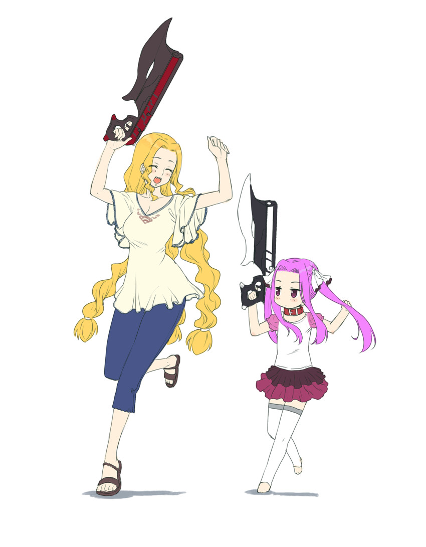 medusa and quetzalcoatl (fate and 3 more) drawn by makishima_azusa