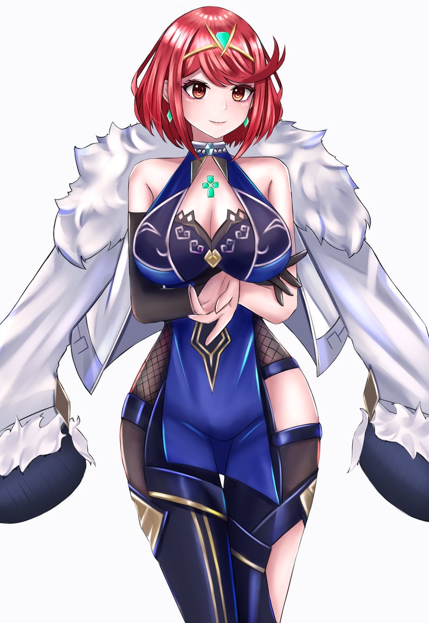 pyra and yelan (genshin impact and 2 more) drawn by langspower