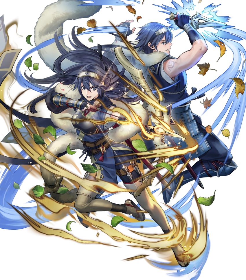 lucina and chrom (fire emblem and 2 more) drawn by p-nekor