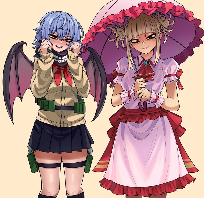 remilia scarlet and toga himiko (touhou and 1 more) drawn by unusualpie