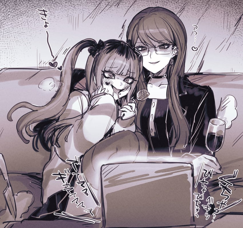 amemiya darumi and shizuhara hiruko (the hundred line -last defense academy-) drawn by zuzuko