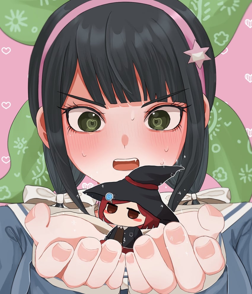 yumeno himiko and chabashira tenko (danganronpa and 1 more) drawn by macaronimgmg