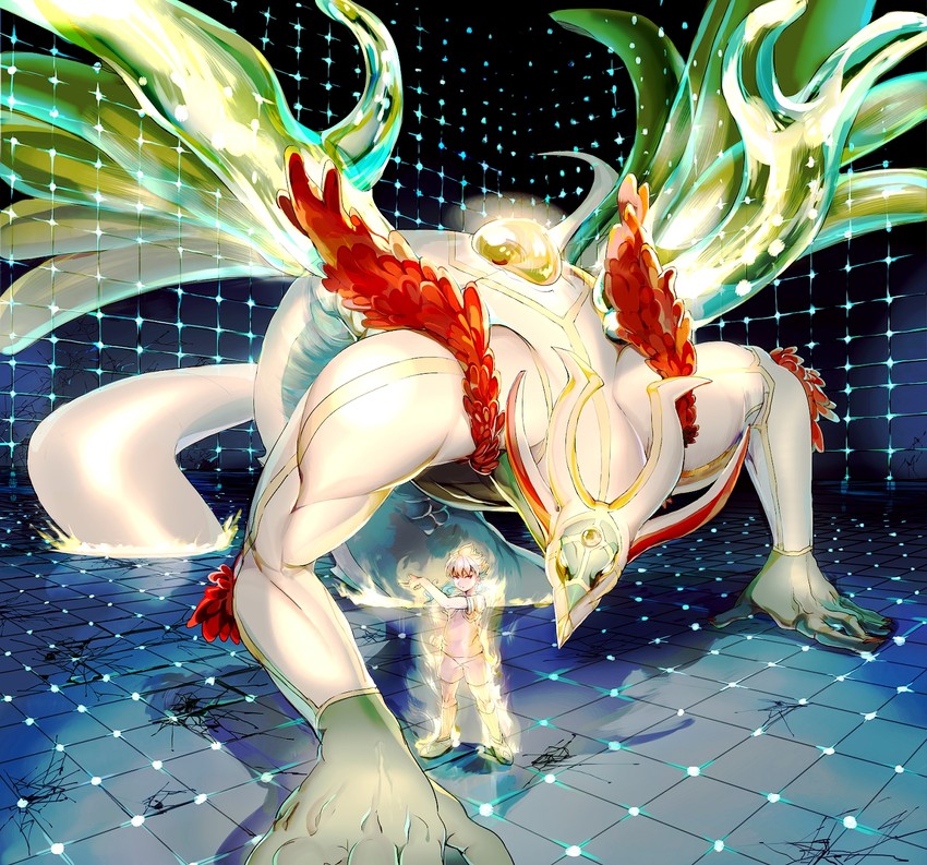 hakuryuu and seijuu shining dragon (inazuma eleven and 1 more) drawn by konbu_wakame