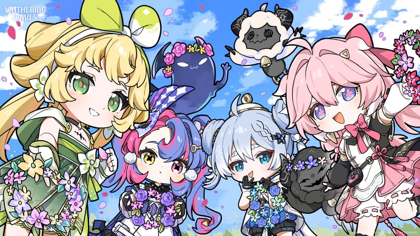 roccia, encore, verina, cloudy, cosmos, and 1 more (wuthering waves)