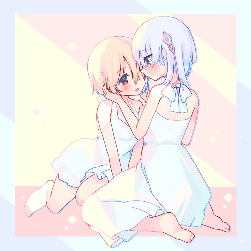 kayamori ruka and izumi yuki (heaven burns red) drawn by 10_(sei)