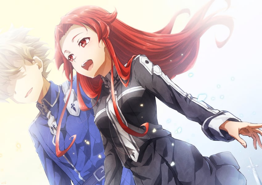 eugeo and tiese schtrinen (sword art online and 1 more) drawn by oboro_neko