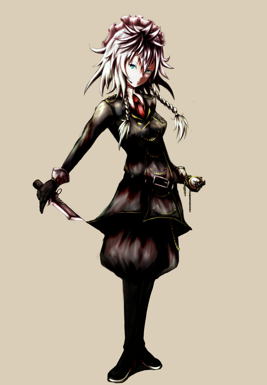 izayoi sakuya (touhou) drawn by uwan_(akanome)