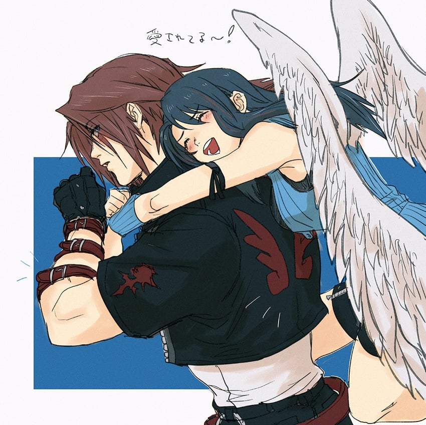squall leonhart and rinoa heartilly (final fantasy and 2 more) drawn by soo_(sr00a2ht)