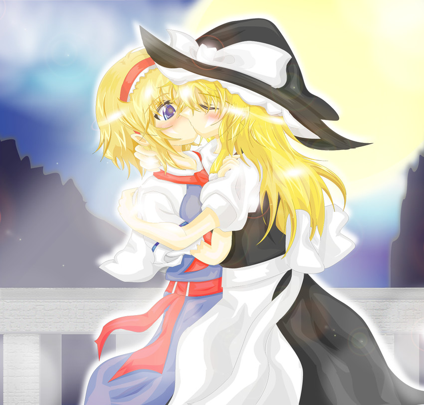 kirisame marisa and alice margatroid (touhou) drawn by chi-chi_(pixiv984250)