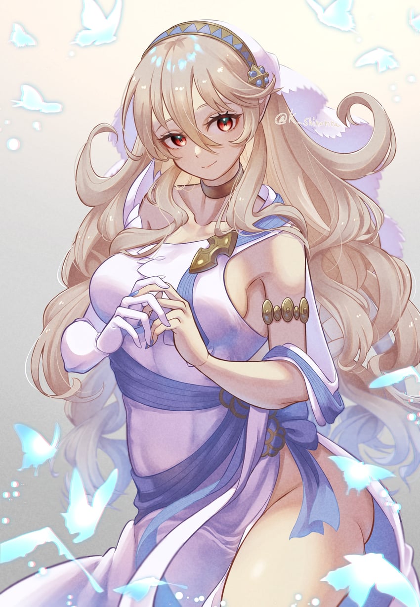 female corrin (fire emblem and 2 more) drawn by karashino
