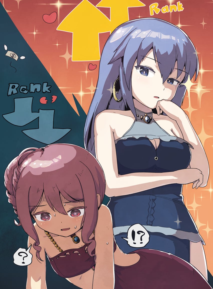 yotsuya yumi and angelica glazunova (alice gear aegis) drawn by shuuzen_(shu-zen)