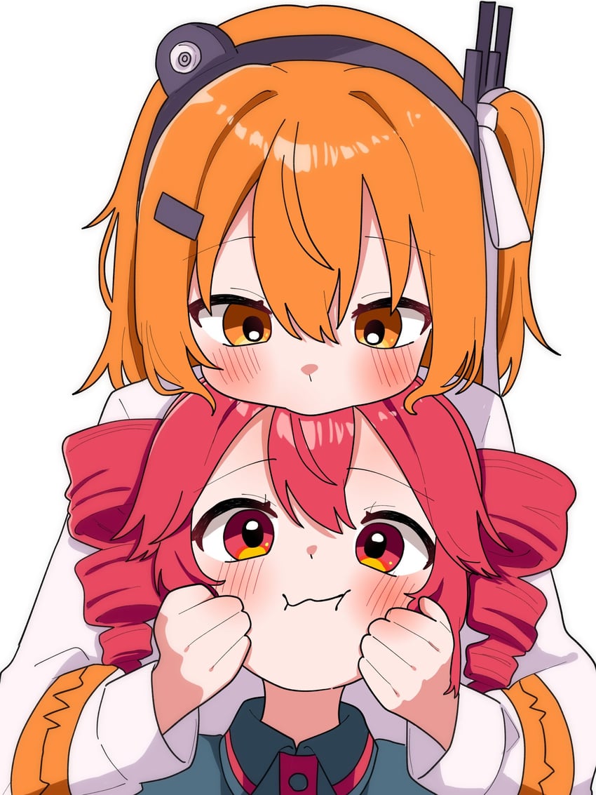 kasane teto and adachi rei (utau and 1 more) drawn by haru_maron