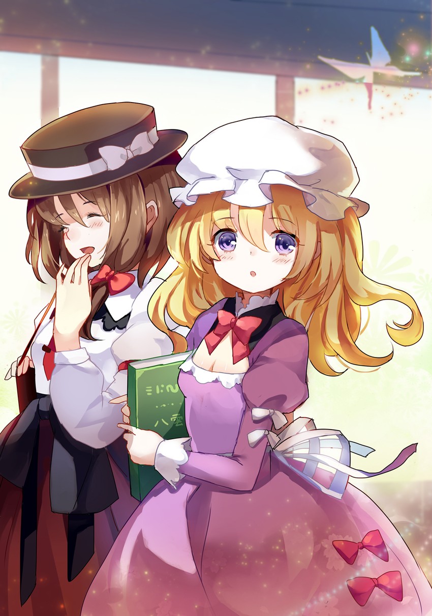 usami renko and maribel hearn (touhou) drawn by sheska_xue