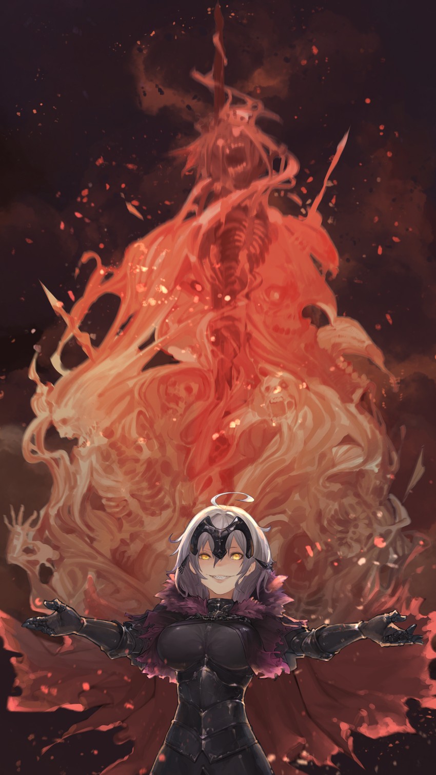 jeanne d'arc alter (fate and 1 more) drawn by n9+
