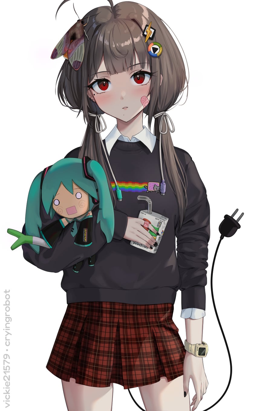 hatsune miku, hachune miku, nyan cat, and vickie (original and 4 more) drawn by vickie_(cryingrobot)