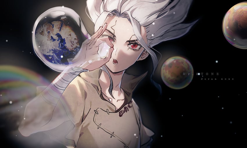 ishigami senkuu (dr. stone) drawn by doran_(doran7280)
