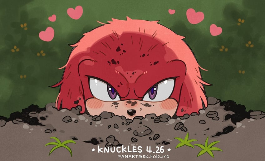 knuckles the echidna (sonic and 1 more) drawn by sk_rokuro