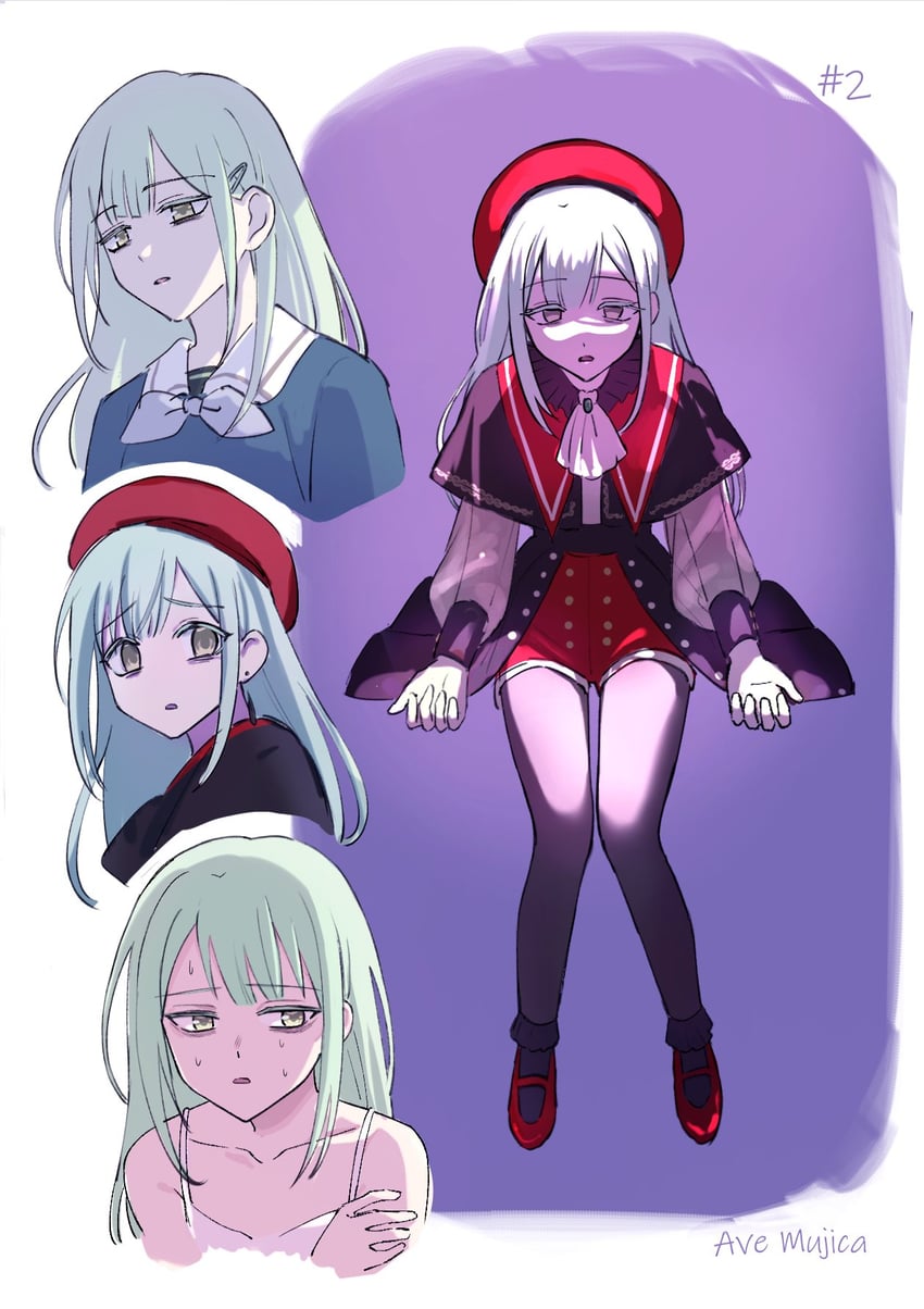 wakaba mutsumi and mortis (bang dream! and 1 more) drawn by a80748901
