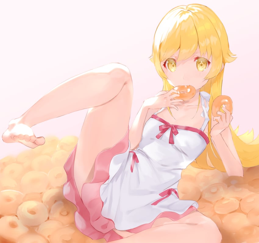 oshino shinobu (monogatari and 1 more) drawn by usagiplanet7