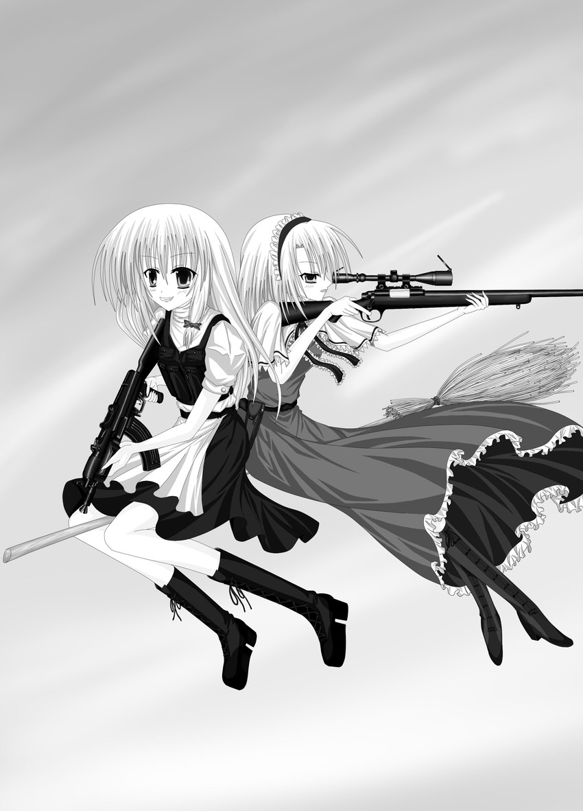 kirisame marisa and alice margatroid (touhou) drawn by namakemono_(875369)