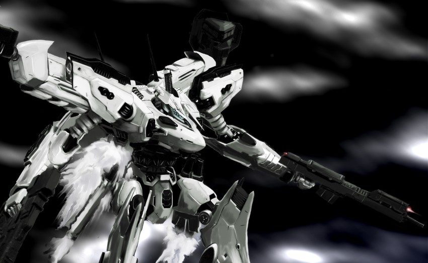 white glint (armored core and 1 more) drawn by psi_(spearbirds)