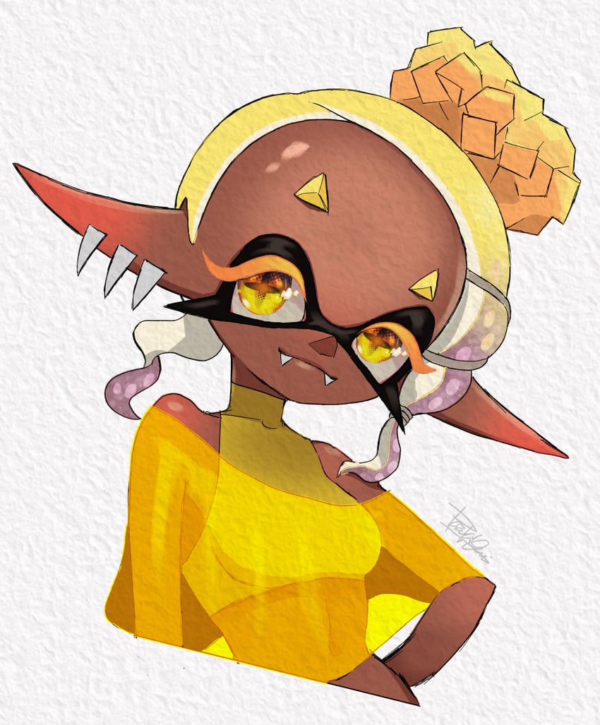 frye (splatoon and 1 more) drawn by isamu-ki_(yuuki)