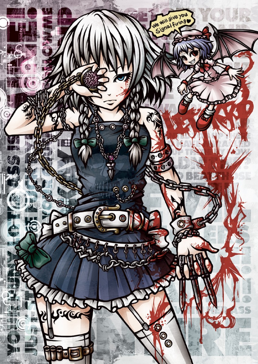 remilia scarlet and izayoi sakuya (touhou) drawn by project.c.k.