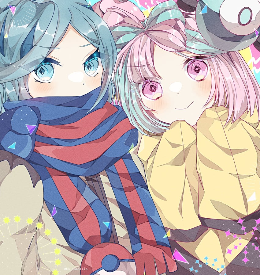 iono and grusha (pokemon and 1 more) drawn by to_camellia