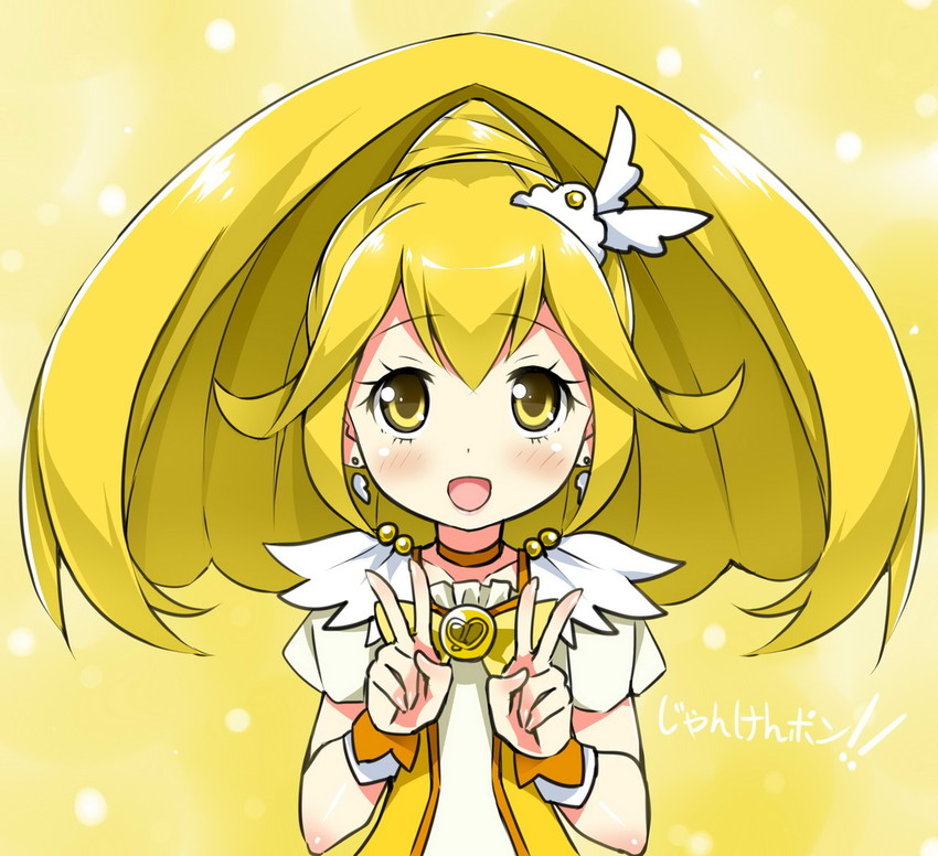 kise yayoi and cure peace (precure and 1 more) drawn by sky-freedom