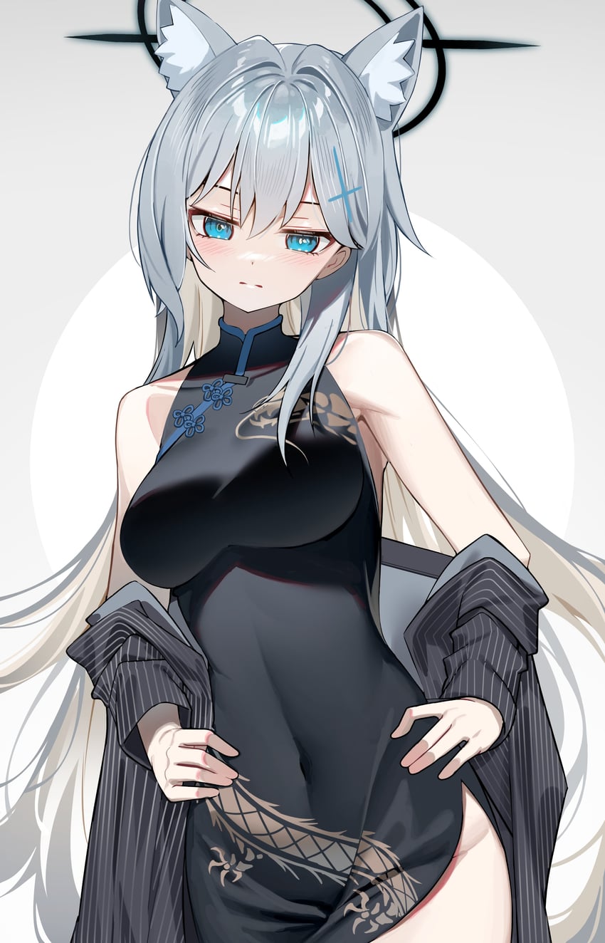 shiroko, kisaki, and shiroko terror (blue archive) drawn by huu_(dighapdlxm12)