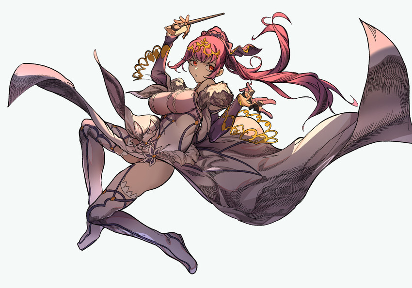 scathach and scathach skadi (fate and 1 more) drawn by hu_tu