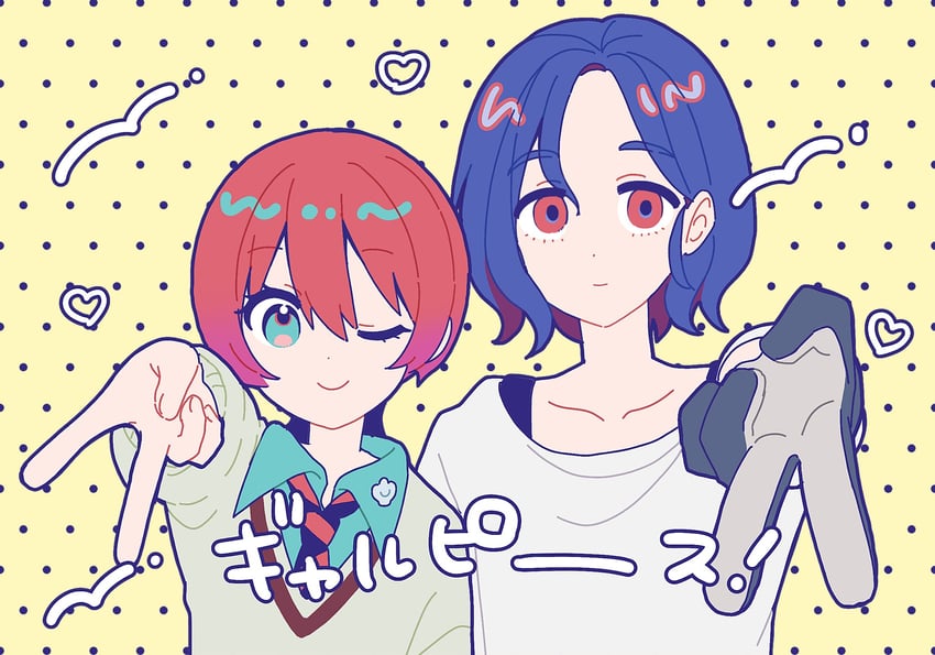 amate yuzuriha and shuji ito (gundam and 1 more) drawn by mii_(mii_chan11)