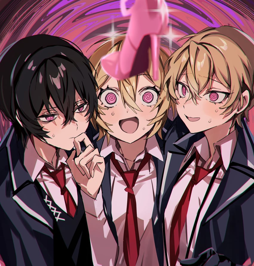 don quixote, sinclair, yi sang, and pink shoes (project moon and 1 more) drawn by mu46016419