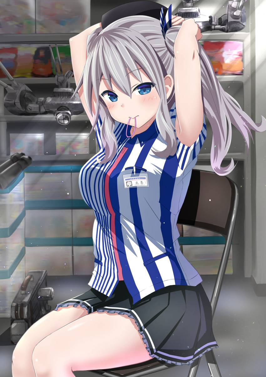 kashima (kantai collection and 1 more) drawn by kuroame_(kurinohana)