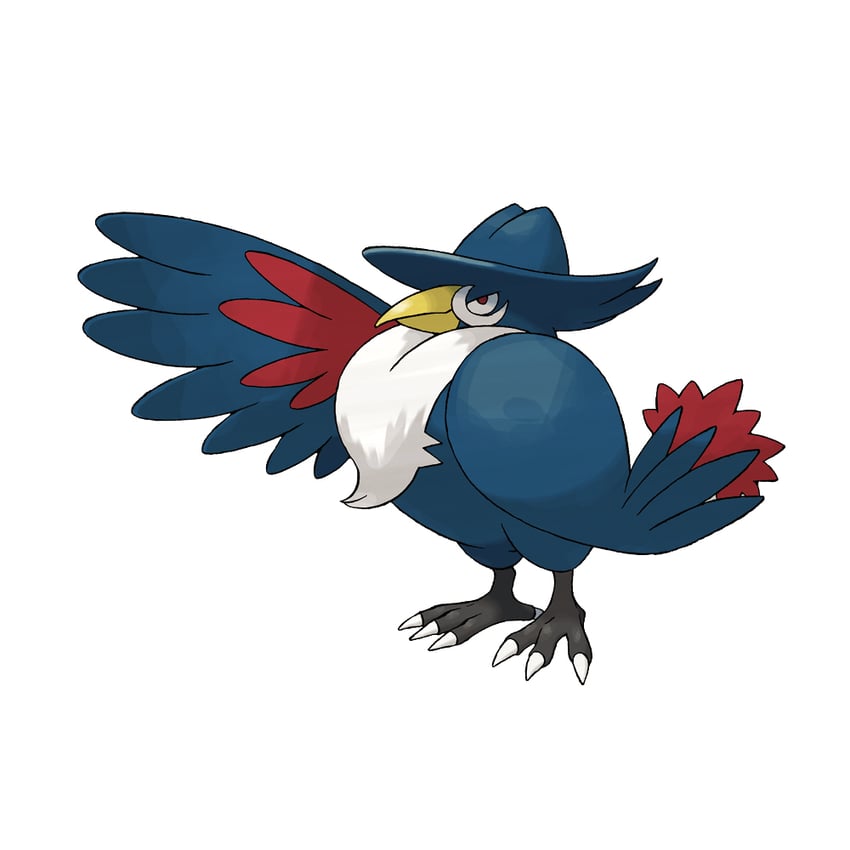 honchkrow (pokemon and 1 more) drawn by sugimori_ken