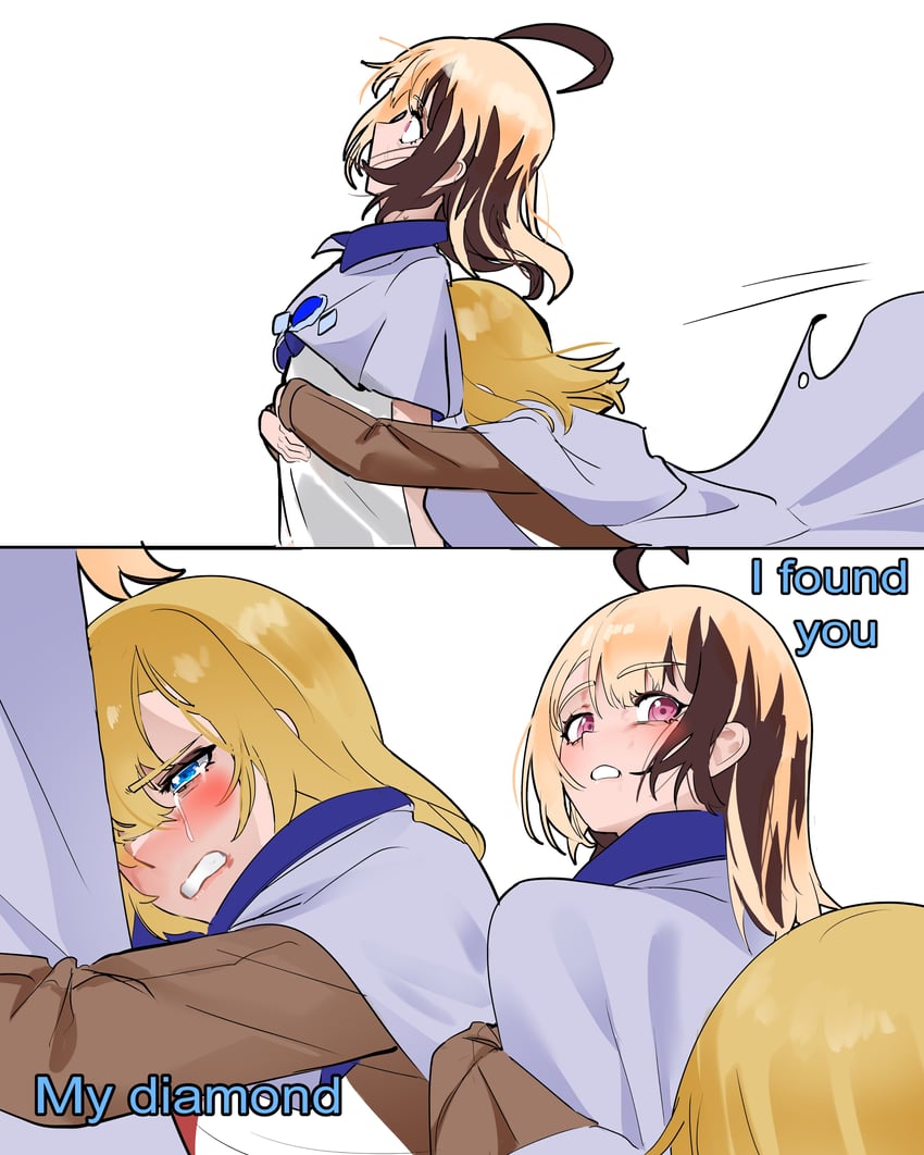 watson amelia and gigi murin (hololive and 2 more) drawn by koizumi_arata