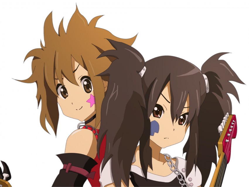 nakano azusa and hirasawa yui (k-on!) drawn by amaru_keiichi