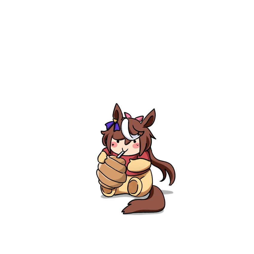 tokai teio and pooh (umamusume and 1 more) drawn by ska.harumi
