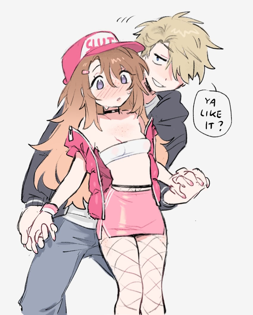 player character, whitney, and peachy (degrees of lewdity) drawn by tnso