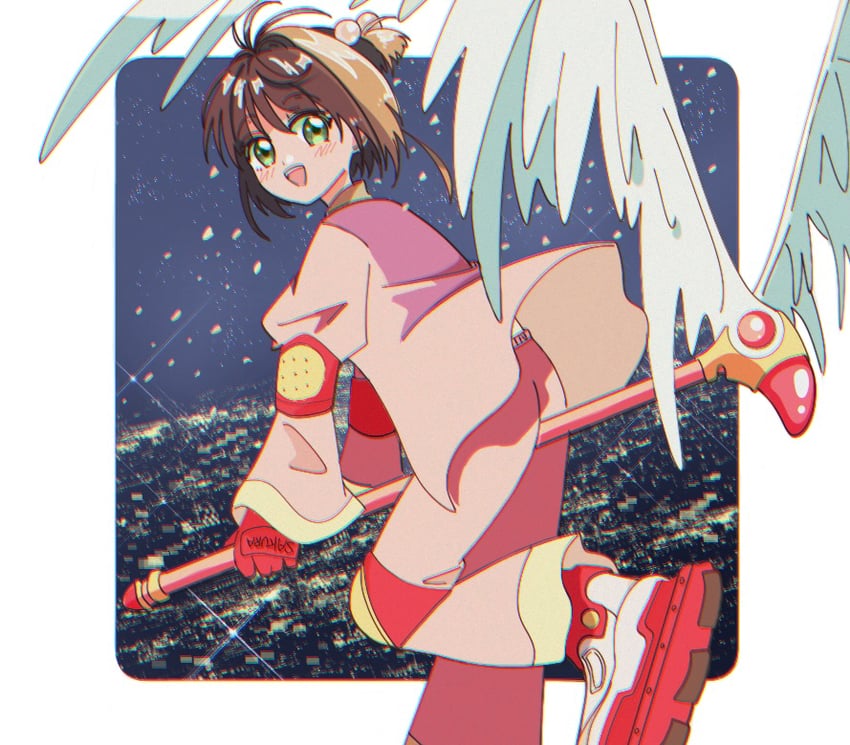 kinomoto sakura (cardcaptor sakura) drawn by minini_(@mofumofu_alien)