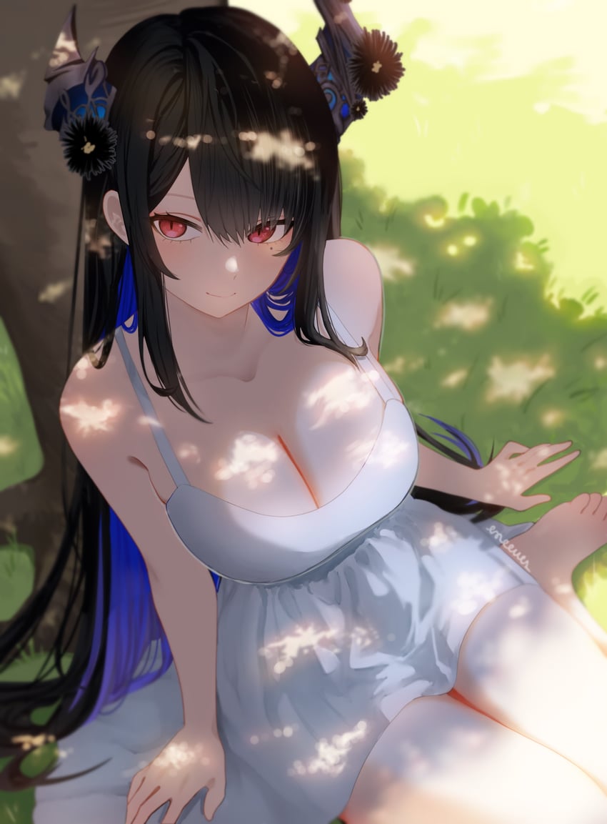 nerissa ravencroft (hololive and 1 more) drawn by eneeues