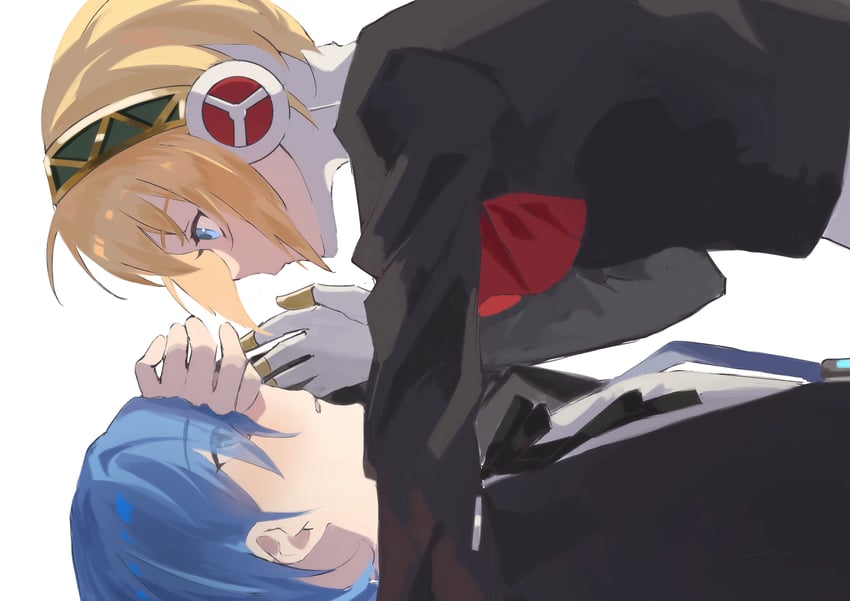 yuuki makoto and aigis (persona and 1 more) drawn by gy0523shiver