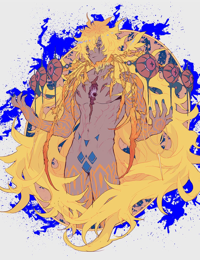 goetia and king of men goetia (fate and 1 more) drawn by shaliva