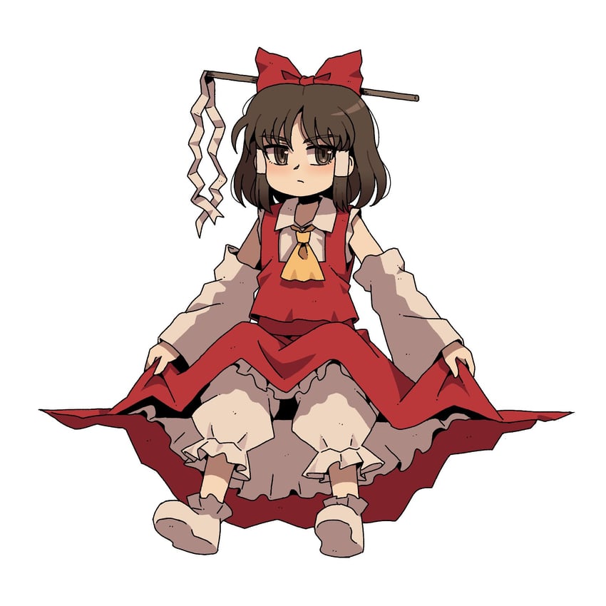 hakurei reimu (touhou and 1 more) drawn by karepack