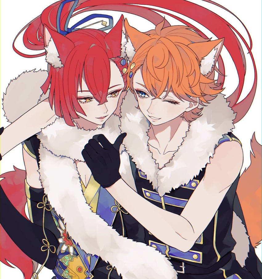 juuouin kakeru and tachibana yukinojou (pretty series and 2 more) drawn by ao_(ao0_0nemu)