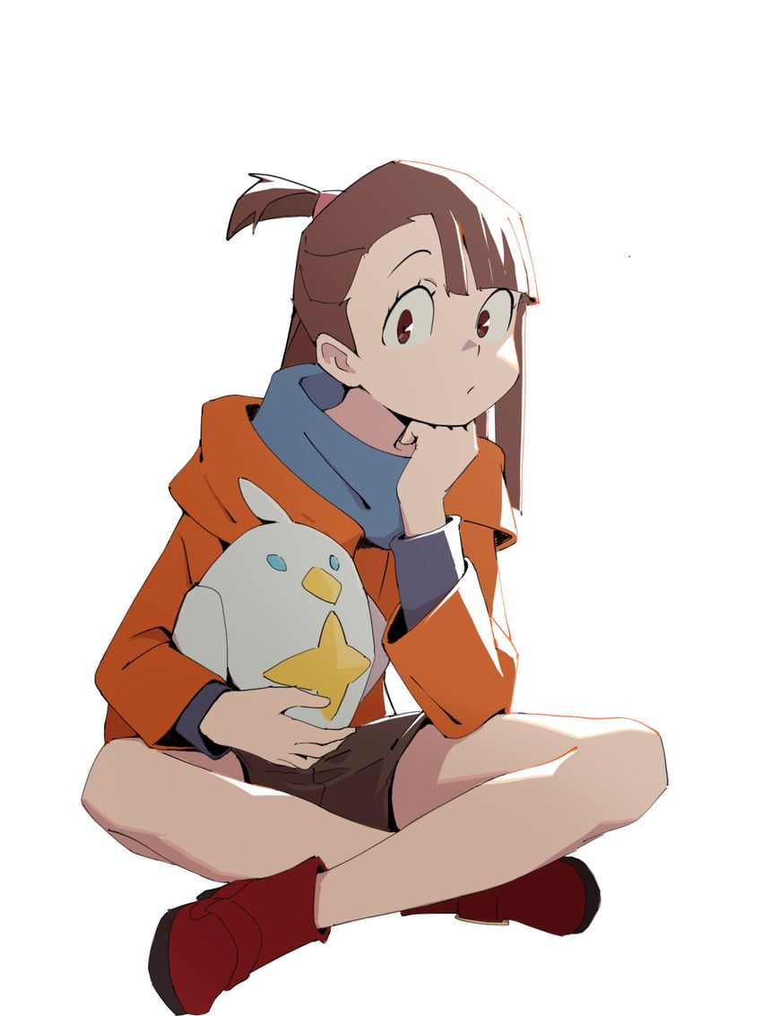 kagari atsuko and alcor (little witch academia) drawn by psylduck