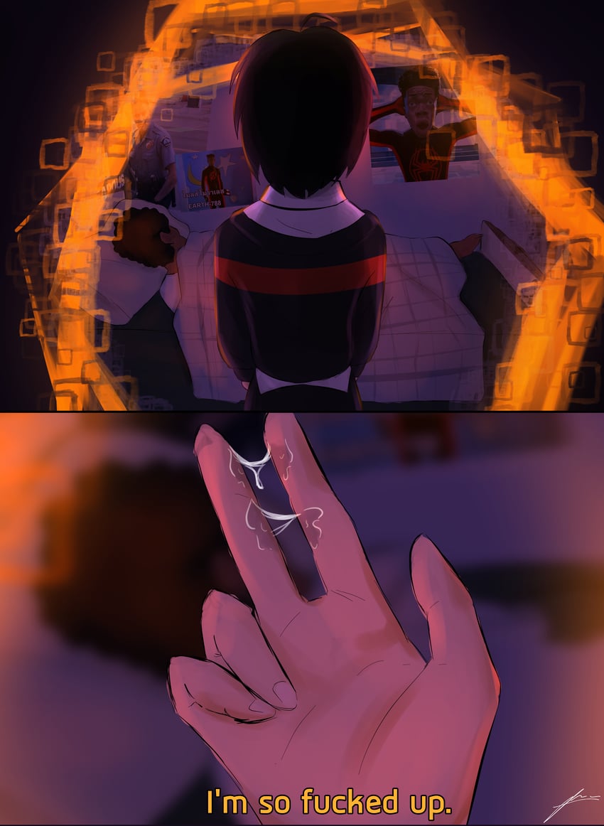 peni parker, miles morales, and derek chauvin (neon genesis evangelion and 5 more) drawn by ij_pilot