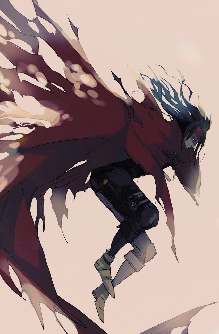 vincent valentine (final fantasy and 1 more) drawn by bombyxmori_ckr