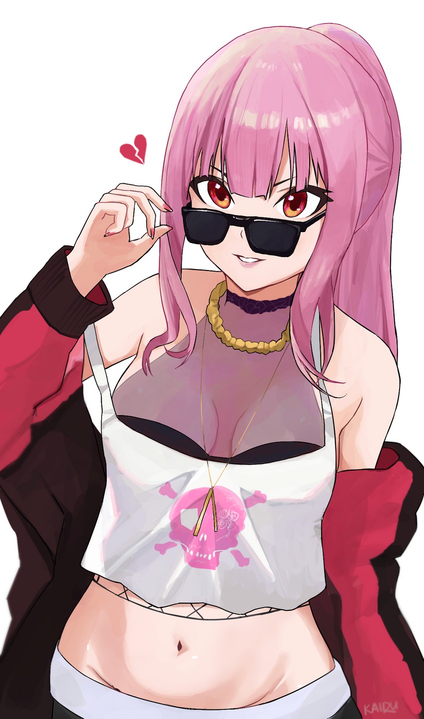mori calliope (hololive and 1 more) drawn by kairukero
